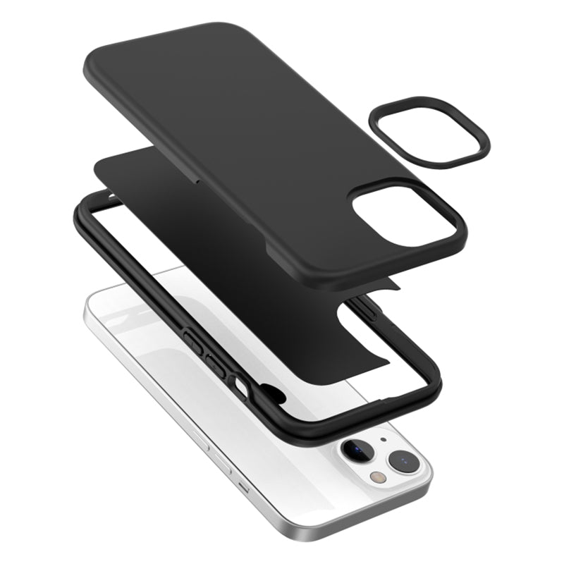 TPU PC Shell For iPhone 15 Skin-touch Phone Case Thickened Drop Protection Phone Cover TPU PC Shell For iPhone 15 Skin-touch Phone Case Thickened Drop Protection Phone Cover